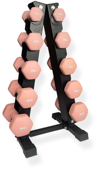 Padisport Dumbell Toren 10 Dumbells - Dumbell Rek - dumbells set - Halter Rek - Dumbell Toren - Dumbell Opbergrek