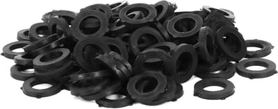 Rubberen Ring Set - Pakking Afdichtingen - Lekvrije Tuinslang - Waterdichte Pasvorm - 100 Stuks - Zwart