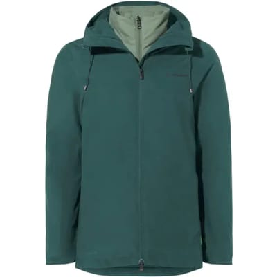 VAUDE Women's Mineo 3in1 Jacket, 3in1 Jas, Regenjas, outdoorJas, Regenjas, met kap, Hardshell Jas, Regenjas, waterdicht, Dames, Outdoorjas
