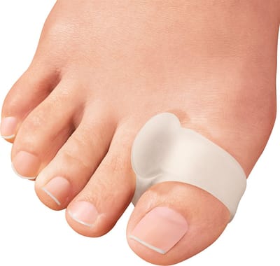 Medical Brace Siliconen Teenspreider met Ring | Grote Teen | Hallux Valgus | Hamerteen Corrector | 1 Paar | Maat S - Schoenmaat 35-38