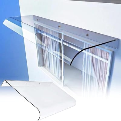 Voordeur Luifel - Balkon Overkapping - Bescherming tegen Weer - UV Bestendig - 50x60 cm - Transparant