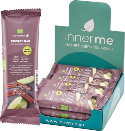Innerme Energy Bars 'Appel-Kaneel' - bio & vegan sportreep - 12 energierepen 50g