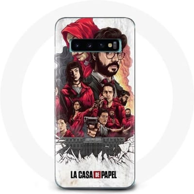 Hoesje voor Samsung Galaxy S10 plus La Casa De Papel posterkunst