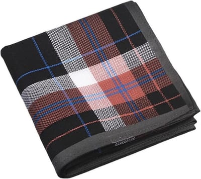 Zakdoek Heren - Grote Bandana - Zweet Absorberen - Hoge Absorptie - 43x43 cm - Zwart