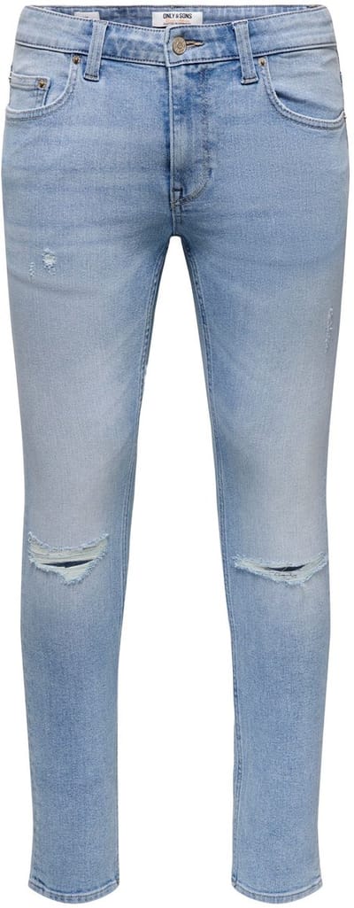 ONLY&SONS - ONSWARP SKINNY DESTROY PIM DNM - Heren - Jeans