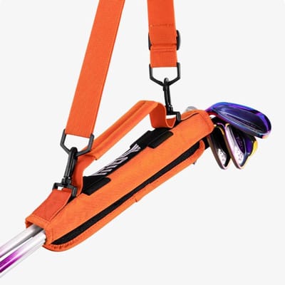 Potlood golftas - Golfclub draagtas - Golf training - Lichtgewicht ontwerp - 165 x 29 cm - Oranje