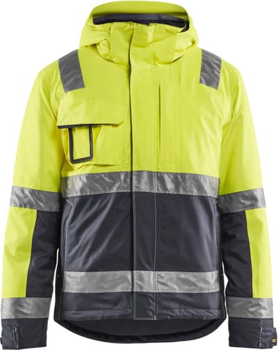 Blaklader Winterjas High Vis 4870-1987 - HIgh Vis Geel/Medium Grijs - S