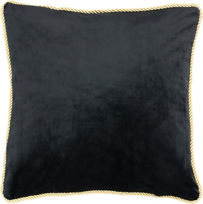 kussen fluweel goud zwart 45x45cm