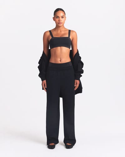 NikeSKIMS Matte Tricot Women's Side Snap Trousers - Trainingsbroek - Maat XS - NSKM Obsidian / Donkerblauw Zwart - Side Snap - Lifestyle