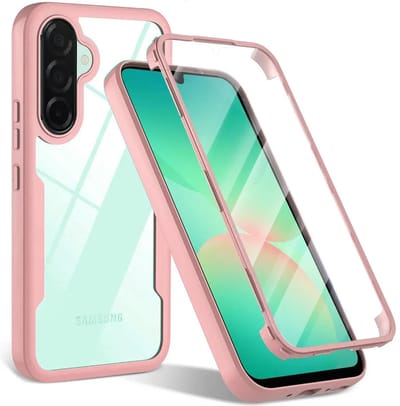 Hoesje geschikt voor Samsung Galaxy A26 - Techsuit ColorVerse 360 Case met Screenprotector - Roze
