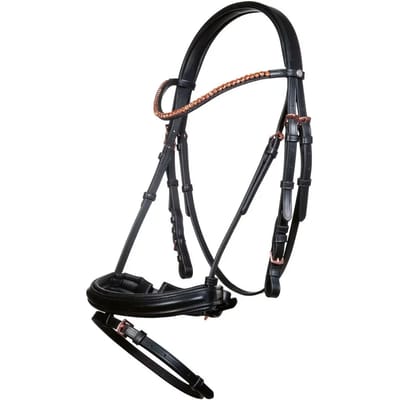 Bitloos hoofdstel voor paarden HKM Rosegold Glamour