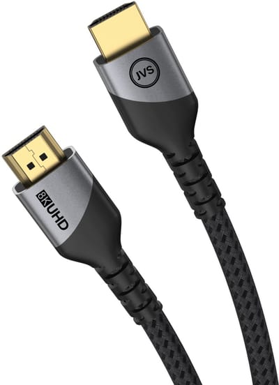 HDMI 2.1 Kabel - 200 CM - 8K/60Hz & 4K/120Hz - 48 Gbps - HDMI naar HDMI - Gevlochten Nylon - Kittenbandsluiting - Geschikt voor TV, Monitor, Gaming Consoles Etc. - Zwart