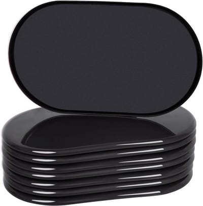 Plastic Meubelpootglijders voor Tapijt, Set van 8, 23.5 - 3.5 cm, Teflon Ovalen Glijders voor Zware Meubels, Bescherming voor Bank, Bed en Vloer