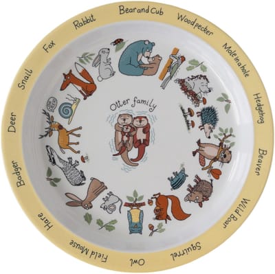 Bos dieren / woodland kinder melamine bord - Tyrrell Katz