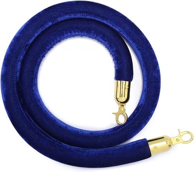 Barrière Touw - Afzet Touw - Evenementen Organiseren - Met Roestvrijstalen Haken - 100 cm - Zwart