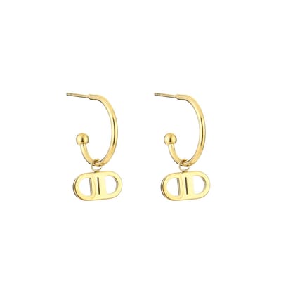 Michelle Bijou - Oorbellen - Inspiration - Gold - Stainless Steel