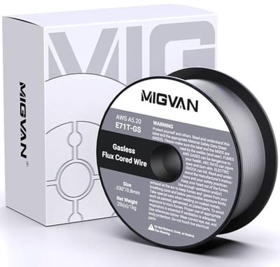 Gevulde MIG Lasdraad 0,8mm voor Zachtstaal - 1kg Flux Core Lasdraad