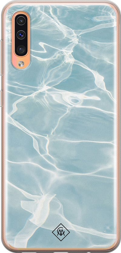 Casimoda® hoesje - Geschikt voor Samsung A50/A30s - Oceaan - Backcover - Siliconen/TPU - Blauw