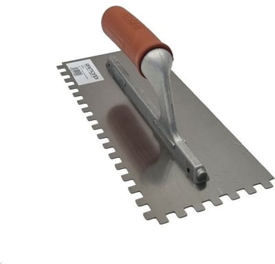 Raimondi Lijmkam 3 mm – Professionele Tegellijmkam voor Wandtegels – Roestvrij Staal met Ergonomische Handgreep - Tegelgereedschap - Professional