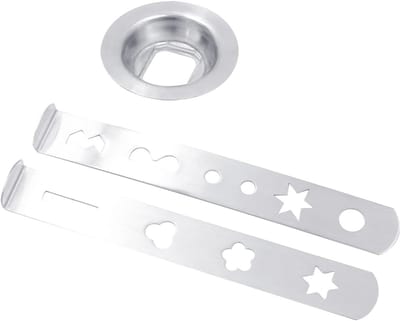 Allecto - Vleesmolen Accessoires - Roestvrij Staal - Creatief Bakken - Biscuit Mould Set - 8 Vormen - Geschikt voor Vleesmolens