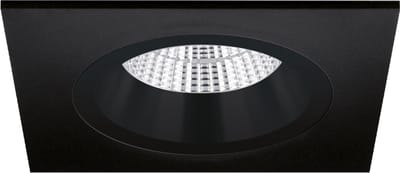 Milano - Inbouwspot Zwart Vierkant - Verdiept - 1 Lichtpunt - 93x93mm