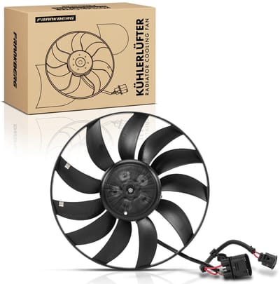 Frankberg 1x Motorradiateur Enkele ventilator