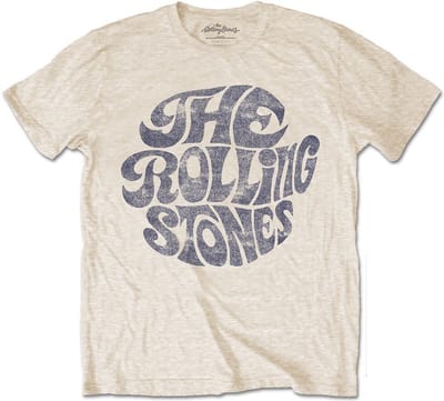 The Rolling Stones - Vintage 1970s Logo Heren T-shirt - XL - Bruin