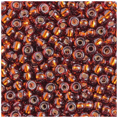Miyuki Rocailles - silverlined smoked topaz