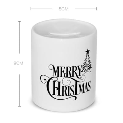 Akyol - kerst merry christmas Spaarpot - Kerstmis - kerst beker - winter - kerst - christmas - kerst cadeau - 350 ML inhoud