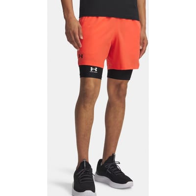 Under Armour Vansih Woven 6in Shorts Heren-rood, zwart mat