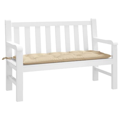 vidaXL - Tuinbankkussen - 120x50x7 - cm - oxford - stof - beige