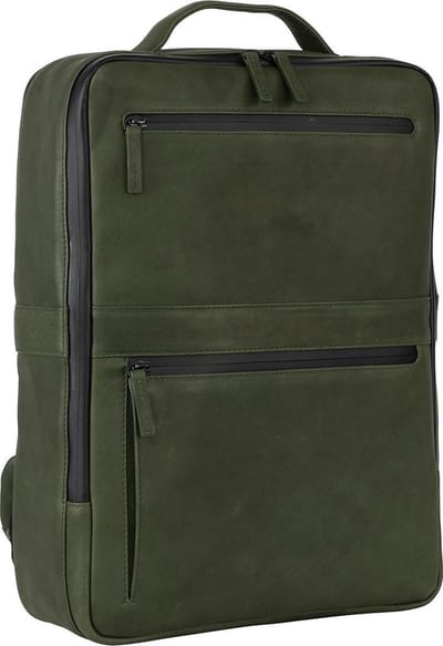 Leonhard Heyden Den Haag rugzak 15 inch - Olijf