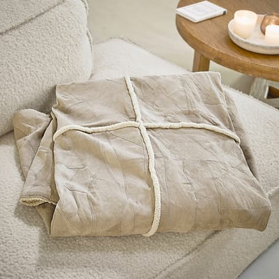 LOBERON Plaid Raminya crème