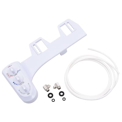 vidaXL - Bidetaansluiting - voor - toiletbril - met - dubbel - mondstuk