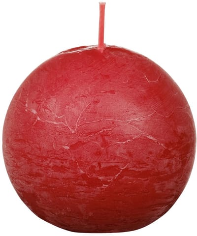 Bolsius - Rustiek bolkaars - Ø76mm - Delicate Red