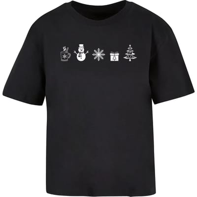 T-shirt dames Merchcode Christmas Elements