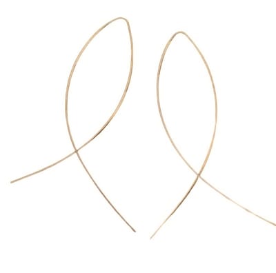 Oorbellen -Ichthus -goudkleurig- Charme Bijoux
