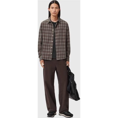 AllSaints Torin Ls Shirt Dusky Grey Taglia: XL | Camicie Casual Outlet | Uomo | Grigio