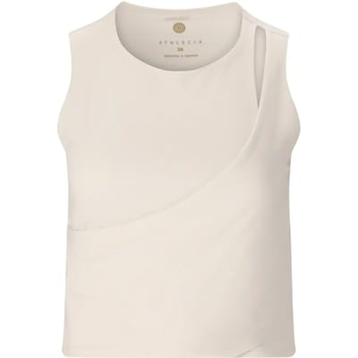 Athlecia Aisari - Yoga Top Voor Dames - Wit/Creme - Maat 34