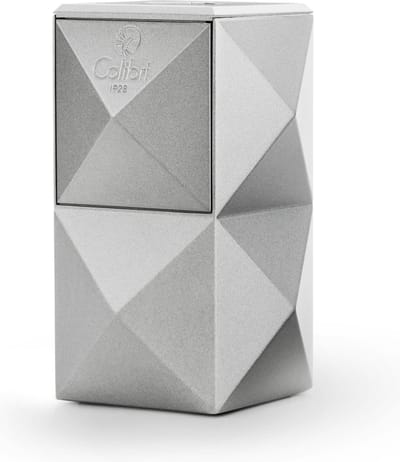 Colibri Quasar Gas Aansteker - Triple Jet Flame - Gasaanstekker voor Sigaren - Navulbaar - Zilver