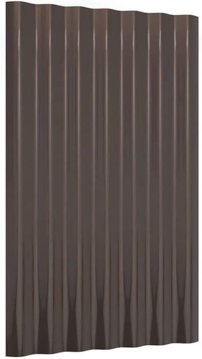 Dakpanelen Set - Dakelementen Platen - Stallen Schuren - Gegalvaniseerd Staal - 60x36 cm - Bruin