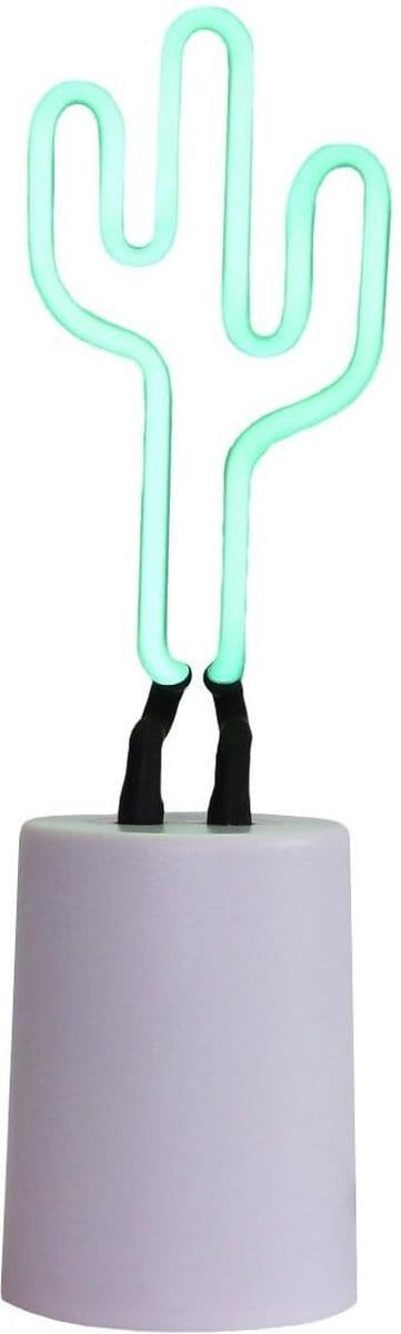 Gingersnap Tafellamp - Mini Neon Cactus - Ø 8 Cm - Groen
