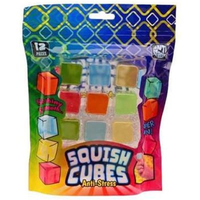 Johntoy anti stress kubus speelgoed set - 12 stuks stress relief.