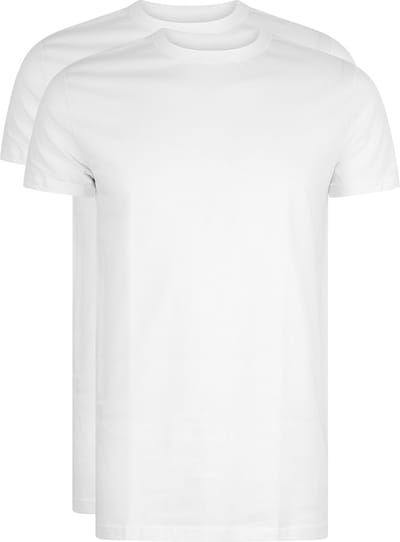 RJ Everyday Amsterdam 2-Pack Heren Klassieke Ronde Hals T-Shirt Wit M