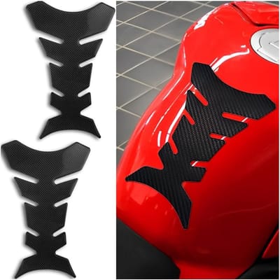Set van 2 3D Stickers voor Motor Tank - Universele Bescherming en Decoratie voor Motorrijders
