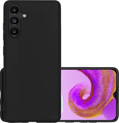 Hoesje - Geschikt voor Samsung Galaxy A04s - Sterk & Shockproof - Hoes Cover - Siliconen Case - Zwart