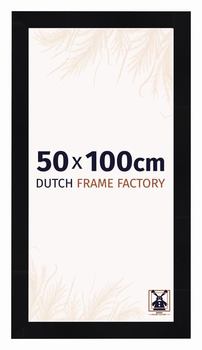 Fotolijst 50x100 cm - MDF - Zwart Hoogglans - Praag