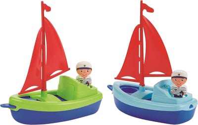 Speelgoed Boot - Waterspeelgoed Bootje - Baden en Spelen - Met Figuur en Onderdelen - 1 stuk - Multicolor