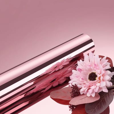 Zelfklevende Spiegelfolie voor Muurdecoratie in Roze Goud - Flexibele Roll voor Keuken, Meubels en Werkbladen - 40CMx3M Spiegelfolie voor Creatieve Interieurs