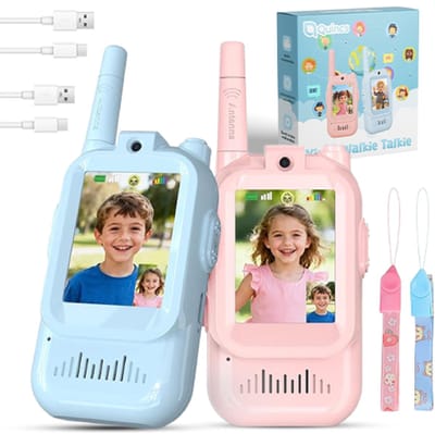 Video Walkie Talkie Set voor Kinderen en Volwassenen - Portofoon met Camera - Oplaadbaar Speelgoed vanaf 4 Jaar - Walkie Talkie voor Kinderen - Spionage Camera